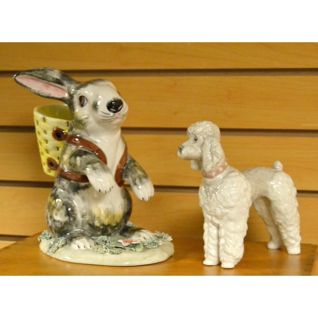 1950s Lladro Fine Handmade Porcelain Poodle Dog Figurine Animal Sculpture Spain For Sale - Image 10 of 18