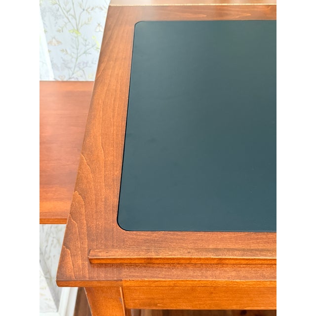Wood Hand-Crafted Standing Drafting Desk With Pull Out Sides For Sale - Image 7 of 12