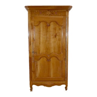 Louis XV Regional Blonde Wardrobe, Early 19th Century For Sale