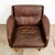 1960s Mid Century Modern Danish Lounge Chair Brown Leather Armchair Legs Denmark MCM For Sale - Image 4 of 10