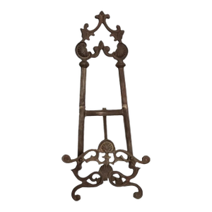Vintage Ornate Iron Easel Display Stand