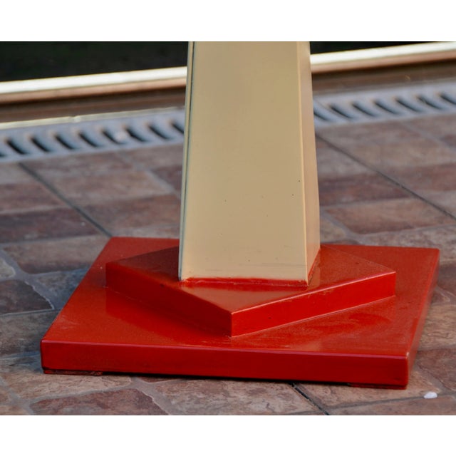 1960s Iron & Sheet Metal Side Table, 1960s For Sale - Image 5 of 8