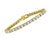 42 Round Diamond 25 Pointer Each Line Tennis Bracelet 14 Karat Gold 10 Carat For Sale - Image 18 of 18