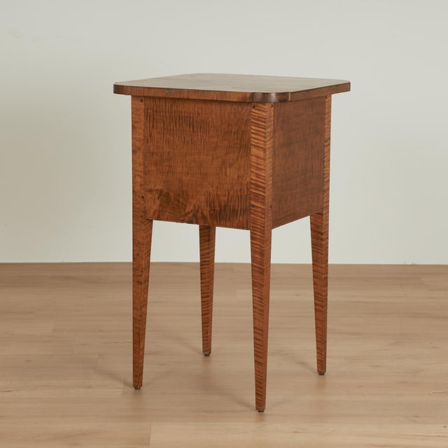 Pair of Antique American Federal Tiger Maple Stands For Sale - Image 16 of 18