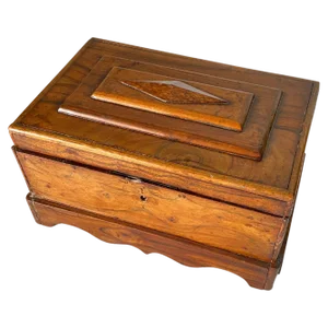 Large 19th Century Jewelry Box in Wood, England