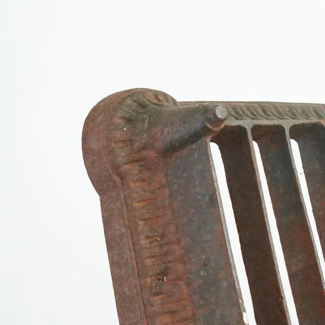 Antique Cast Iron Boot Scraper in Iron For Sale - Image 4 of 7