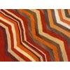 1880s Multicolor Chevron Antique American Navajo Rug 5'5" X 7'2" Flatweave Wool Carpet For Sale - Image 18 of 18