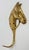 Farmhouse Vintage Brass Horse Wall Hook For Sale - Image 3 of 5