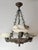 Antique Renaissance Revival Bronze and Alabaster Chandelier with Serpent Details, 1900 For Sale - Image 3 of 18