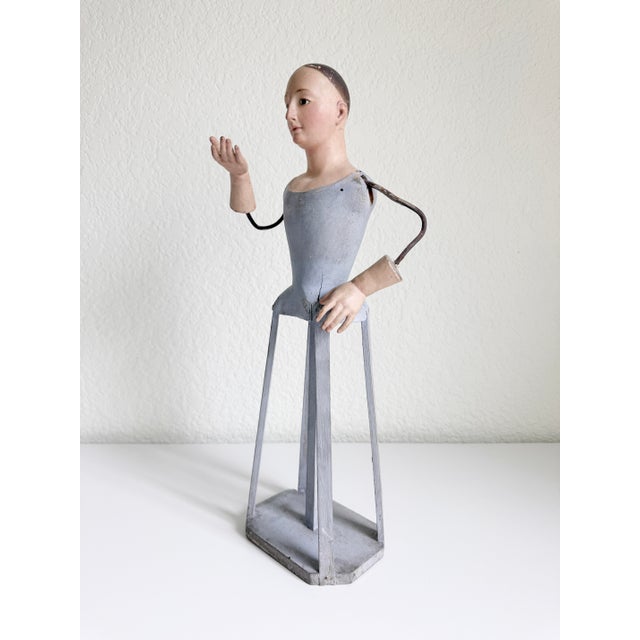 Rustic European 18th Century French Santos Cage Doll Figure For Sale - Image 3 of 12