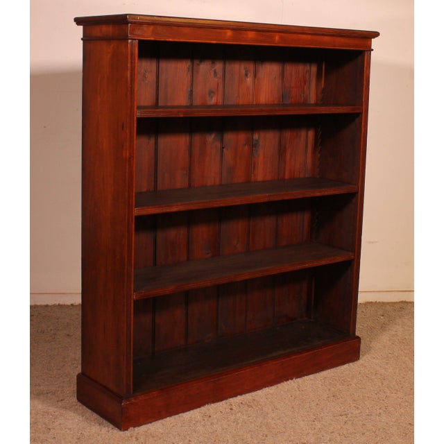 19th Century Mahogany Open Bookcase For Sale - Image 14 of 14