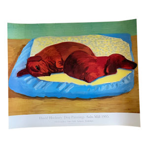 David Hockney, Dog Paintings 43 Salts Mill 1995. 1853 Gallery Salts Mill Saltaire Yorkshire, Copyright David Hockney, Printed in Uk