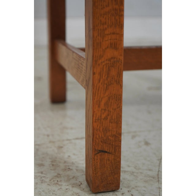 Stickley Mission Oak Arts & Crafts Side Chair For Sale - Image 13 of 18
