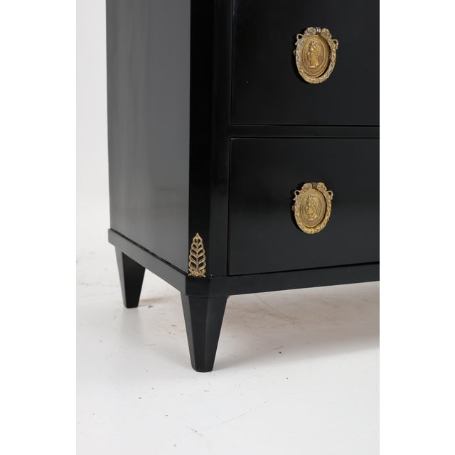 Mid 19th Century Antique Swedish Ebonized Secretaire, 1850 For Sale - Image 5 of 18