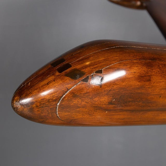 Vintage Model of Hawker Siddeley Nimrod Airplane in Mahogany, 1960 For Sale - Image 14 of 18