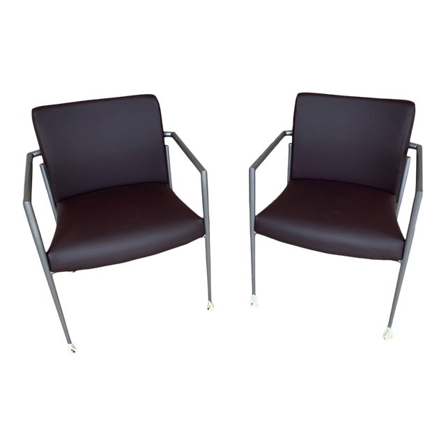 Cortona Guest Staking Chairs Designed by Joe Ricchio for Hbf - a Pair For Sale