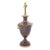 1980s Neoclassical Enameled Oxblood & Brass Rams Head Lamps, Attr. Chapman For Sale