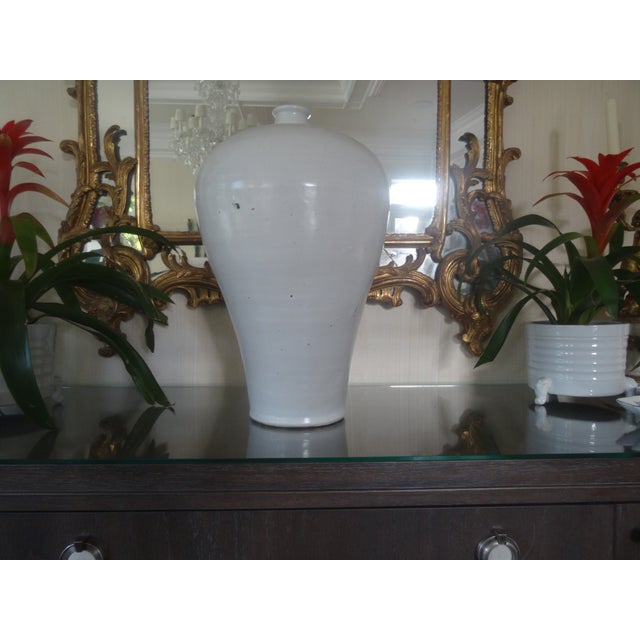 Monumental Blanc De Chine Chinese Meiping Vase For Sale - Image 4 of 4