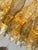Glass Contemporary Amber and Fumè “Poliedri” Murano Glass Chandelier in Venini Style For Sale - Image 7 of 7