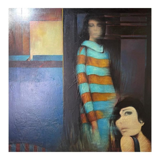 Erwin Mackowiak, A Woman's Confidence, Oil on Canvas, 1969 For Sale - Image 9 of 9