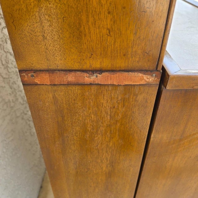 1930s Karges Country French Walnut Pullout Folding Service Bar For Sale - Image 18 of 18