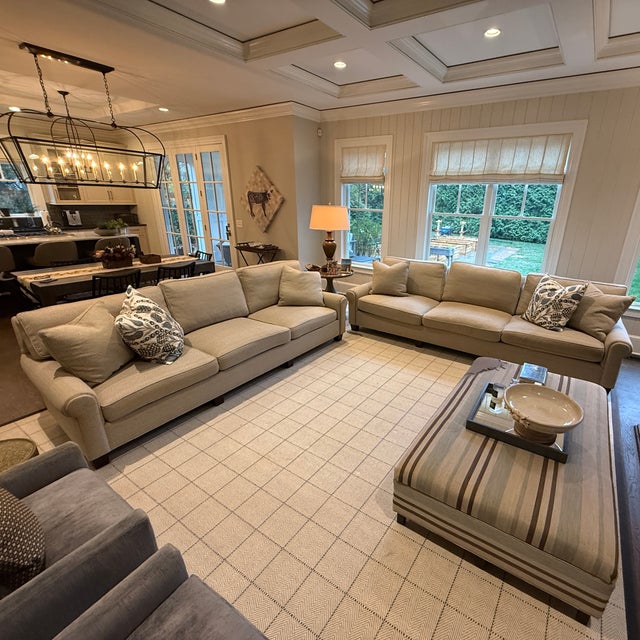 Traditional ,Extra Long Hickory Chair Sofa—two Available For Sale - Image 3 of 16