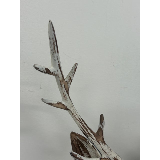 Metal Deer Head Wall Sculpture For Sale - Image 4 of 12