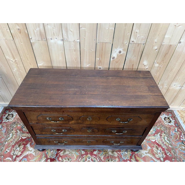 18th Century Louis XIII Three-Drawer Chest in Oak For Sale - Image 3 of 10