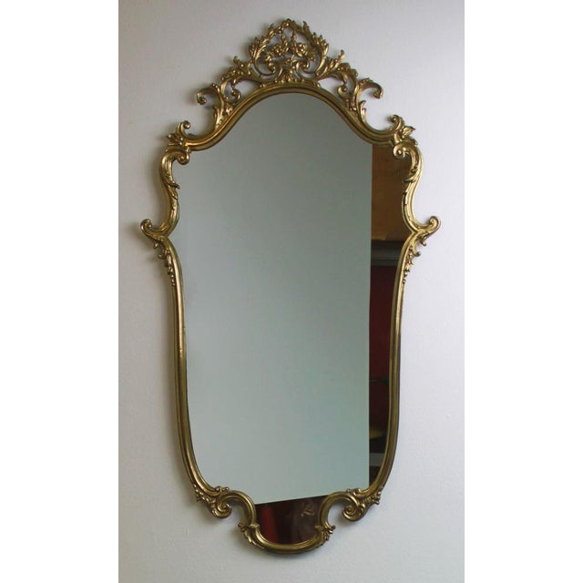 1950s Bronze Wall Console and Mirror, Set of 2 For Sale - Image 5 of 10