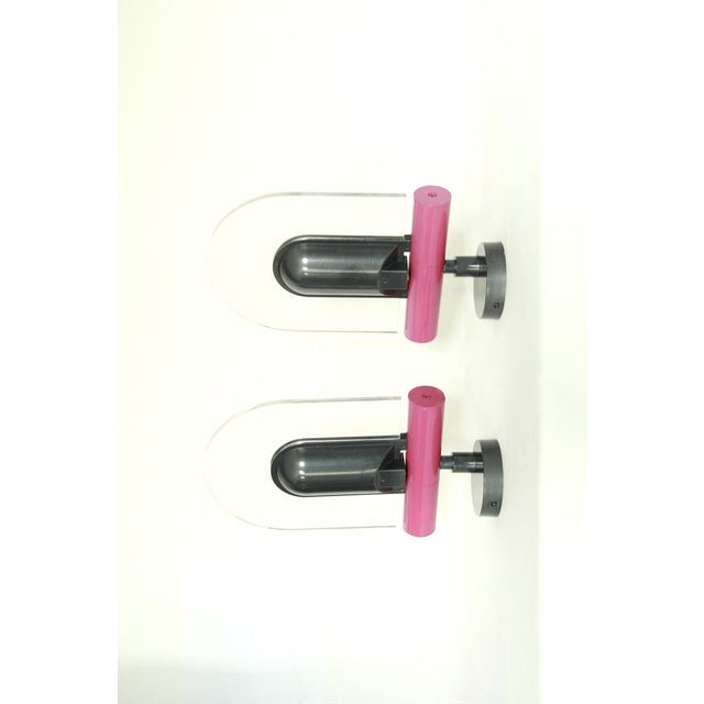 Vintage Postmodern Wall Lamps from Bilumen, Italy, 1990, Set of 2 For Sale - Image 6 of 11