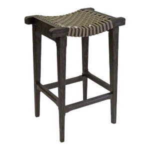 Cheiftain Bar Stool, Worn Black Finish
