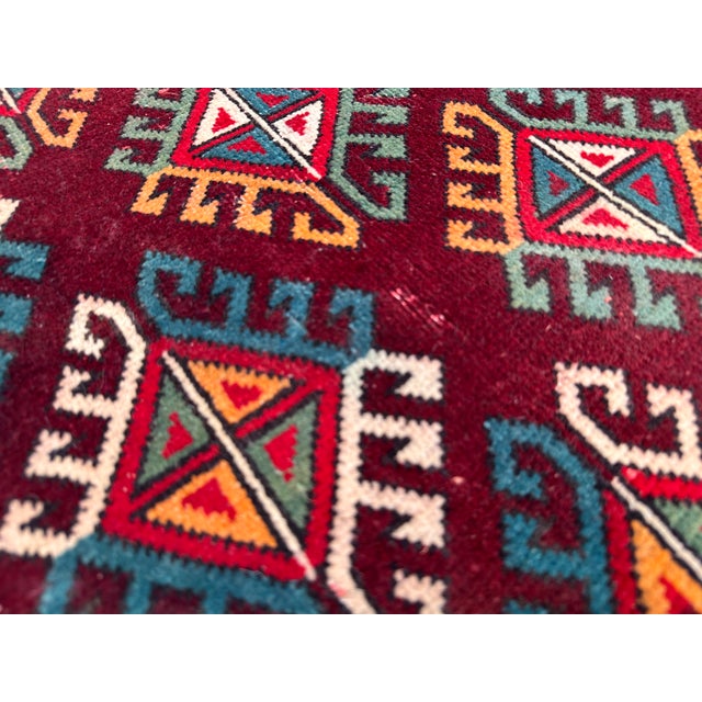 Antique Beshir Hand-Knotted Wool Rug - 8'8" X 6'3" For Sale - Image 6 of 16