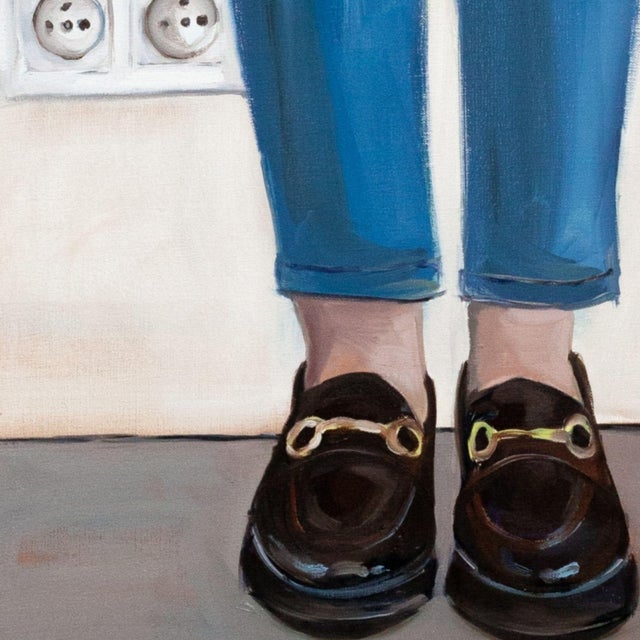 Justyna Kuklo, Melancholy Iib (Shoues), 2025, Oil on Canvas, Framed For Sale - Image 4 of 6