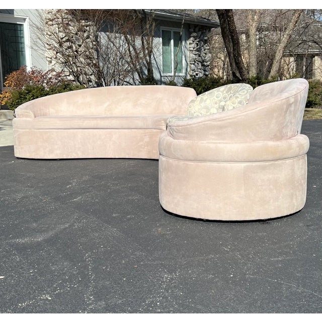 Vladimir Kagan Style “Comete” Sofa For Sale - Image 4 of 13
