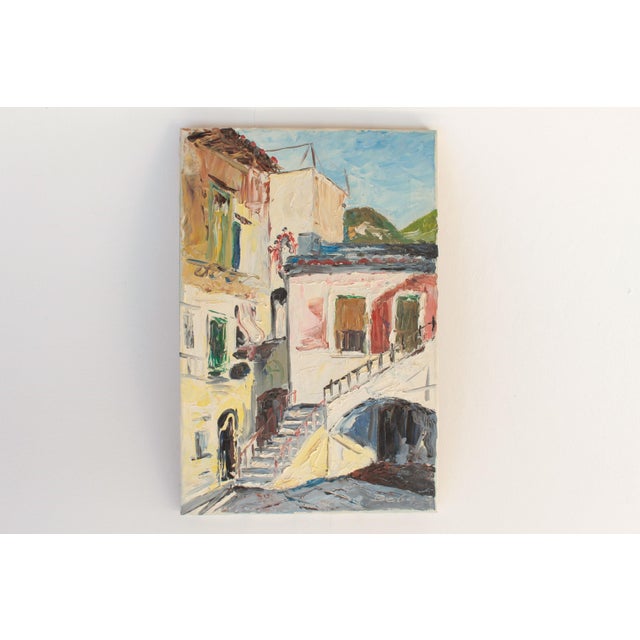 Minori, Italy, 1964, Oil on Canvas For Sale - Image 6 of 8