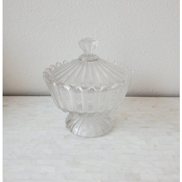 Vintage French Baccarat Crystal Covered Candy Dish Chairish