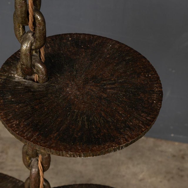 20th Century French Anchor Chain Freestanding Lamp with Shelves, 1930s For Sale - Image 9 of 13