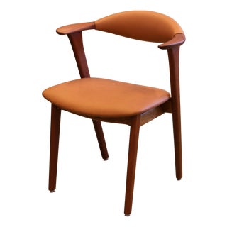 Armchair in Teak and Leather by Erik Kirkegaard for Høng Stolefabrik, 1960s For Sale