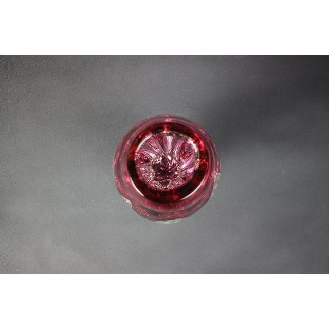 Boho Chic Czechoslovakian Bohemian Art Glass Vase by Josef Hospodka, 1960s For Sale - Image 3 of 6