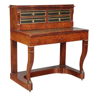Napoleon III Desk in Mahogany For Sale