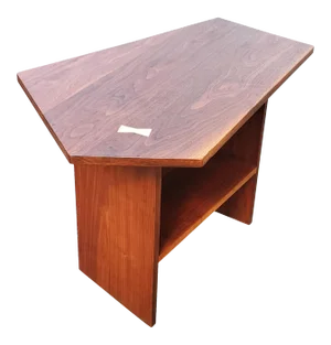 A Mid-Century Modern Side Table - Night Stand in the Manner of George Nakashima