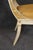 1950's Set 10 Louis XVI French Empire Style Painted Parcel Gilt Dining Chairs For Sale - Image 13 of 13