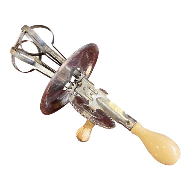 Vintage Milwaukee Handheld Metal Whisk For Sale