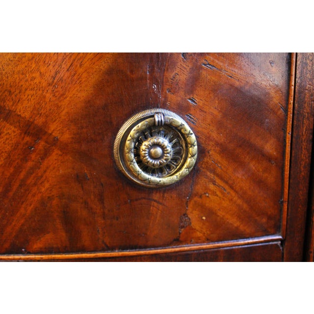 Circa 1870 Georgian Style Serpentine Form Sideboard For Sale - Image 10 of 13