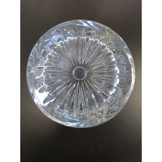 Glass 1980's Small Crystal Cannister For Sale - Image 7 of 7