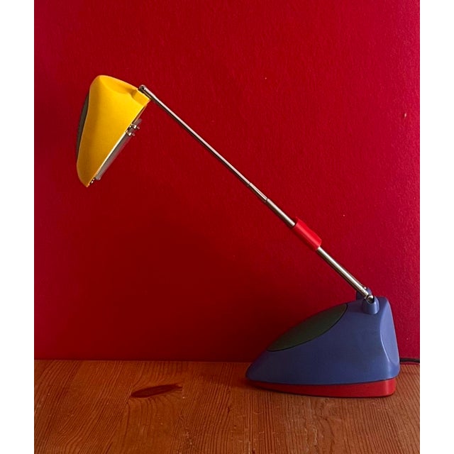 Blue Vintage Desk Lamp, 1980s For Sale - Image 8 of 17