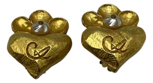 Christian Lacroix Vintage Pearl Gold-toned Earrings.