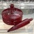 Vintage Blenko Regal Ruby Decanter For Sale - Image 9 of 12