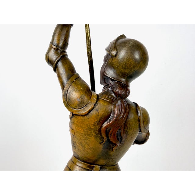 Forest Green Henri Giroud, Joan of Arc Assault, France, 19th Century, Bronzed Spelter For Sale - Image 8 of 16