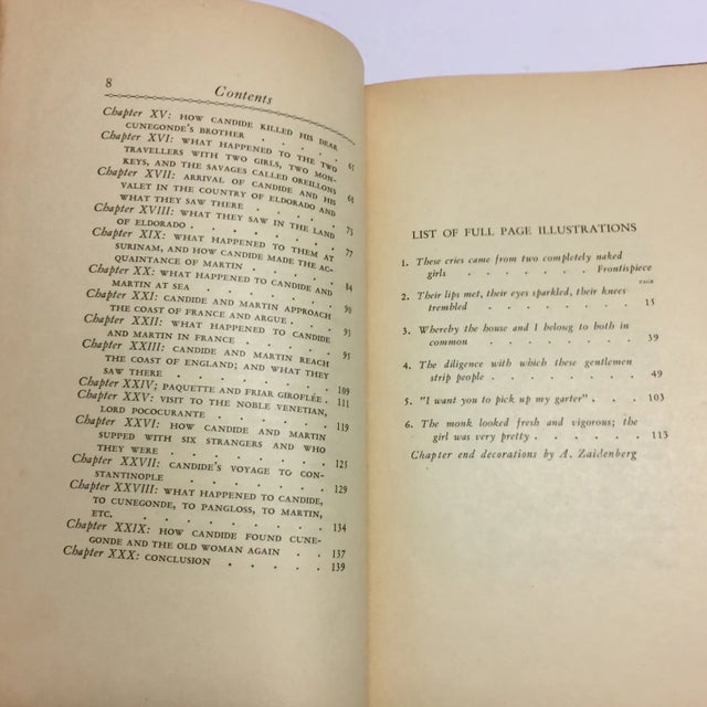 1930 Candide Book by Voltaire For Sale - Image 4 of 10